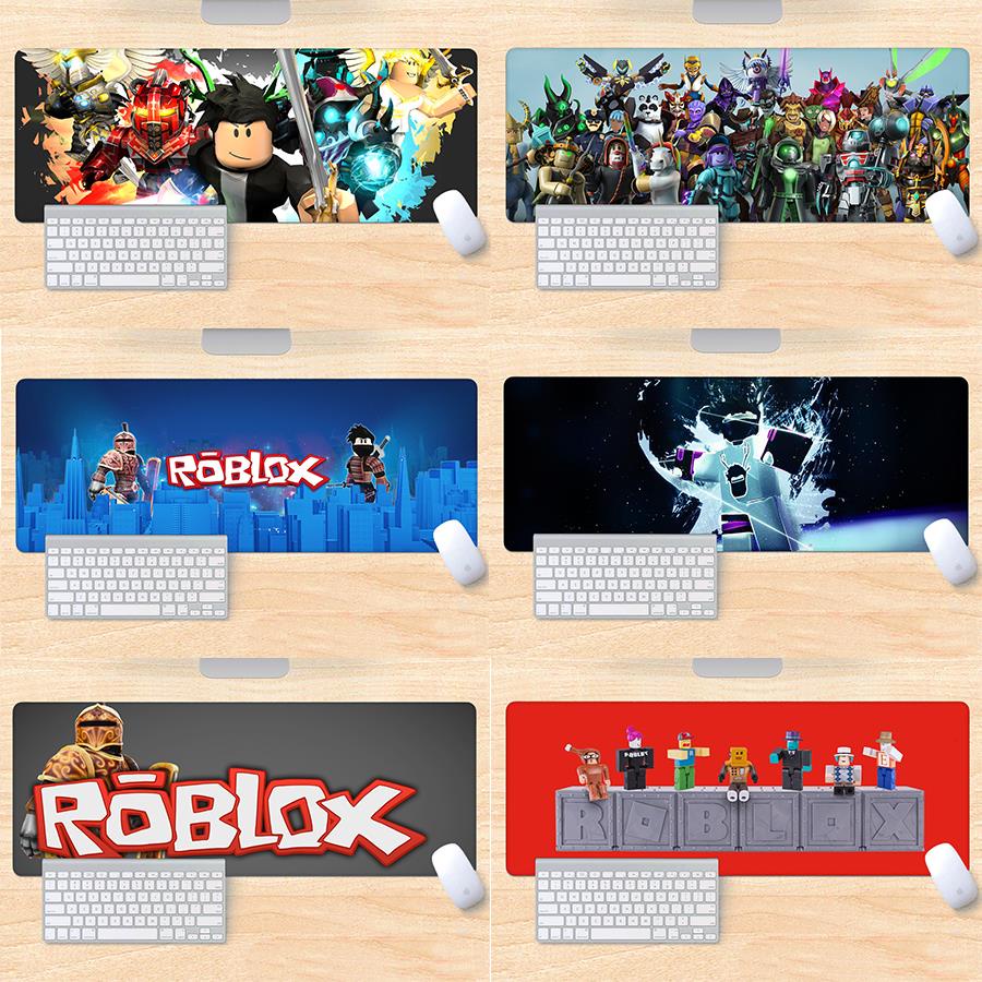 Roblox Roblox Merchanded แผ่นรองโต๊ะเกมแผ่นรองเม้าส์การ์ตูนขนาดใหญ่แผ่นรองโต๊ะคีย์บอร์ด