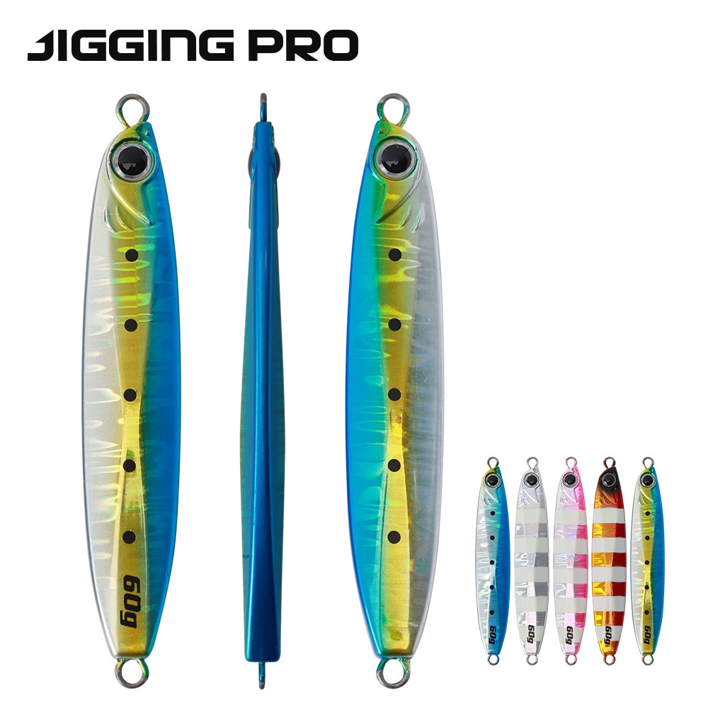 Jiggingpro Coltsiper Jig 35g 45g 60g 80g 100g ช้า Pitch Jigs ตะกั่ว Jigging Lure โลหะ JIG สําหรับทูน่า