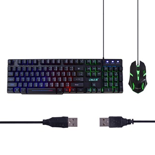 OKER GAMING KEYBOARD COMBO SET WIRED KEYBOARD &amp; MOUSE KM-9120