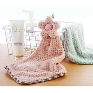 ShopAt.Two[NP-7139] ผ้าเช็ดมือ ผ้าเช็ดมือแบบแขวน ผ้าเช็ดทำความสะอาดอนกประสงค์ พร้อมส่ง