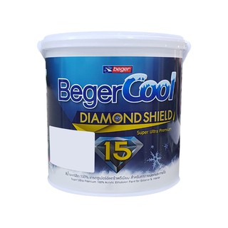 สีน้ำทาภายนอก BEGER COOL DIAMONDSHIELD 15 BASE C กึ่งเงา 1 แกลลอน