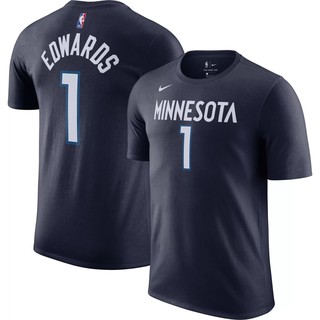 Nike เสื้อบาสเก็ตบอล NBA Minnesota Timberwolves Koas No. 1 Anthony Edwards - City, Icon Edition