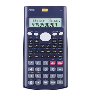 Deli Scientific Calculator รุ่น 1710 เครื่องคิดเลขวิทยาศาสตร์  อุปกรณ์สำนักงาน เครื่องเขียน