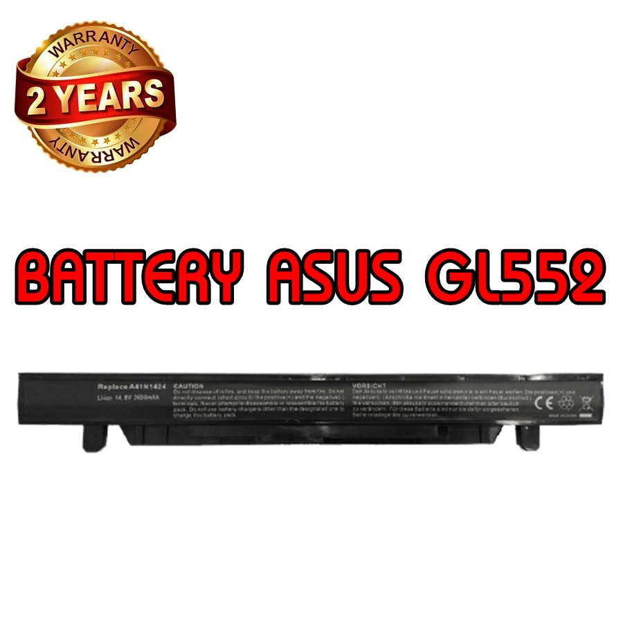 รับประกัน 2 ปี BATTERY ASUS GL552 แบตเตอรี่ เอซุส A41N1424 Series 4Cells ZX50J