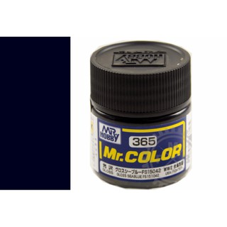 สีสูตรทินเนอร์ Mr.Hobby สีกันเซ่ C365 SEABLUE FS151042 (GLOSS) 10ml