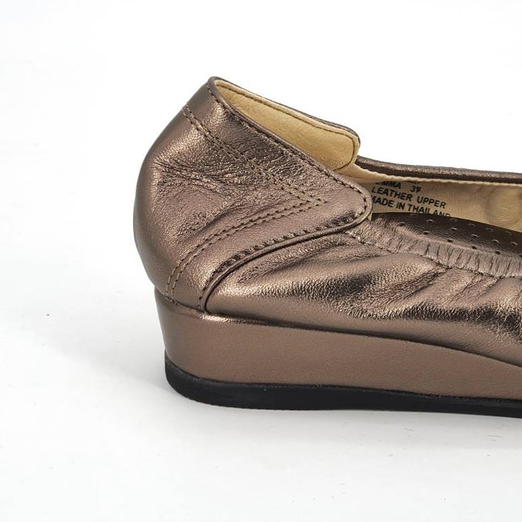 [พร้อมส่ง] Emma Metallic - รองเท้าหนังแกะบัลเล่ต์ ส้น 1 นิ้ว