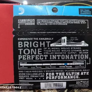 🎸สายกีตาร์ไฟฟ้า0.09และ0.10🔥ราคาถูก คุณภาพดี🔥 D'addario EXL🎉บริการเก็บปลายทาง