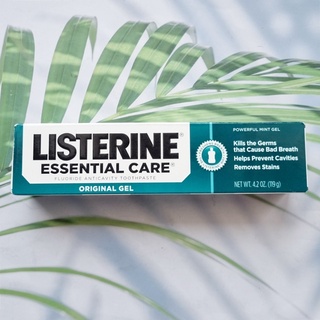 (Listerine®) Essential Care® Toothpaste Original Gel, Powerful Mint Gel 119 g ลิสเตอรีน ยาสีฟัน รสมิ้นต์