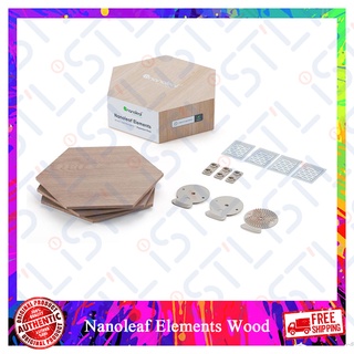 Nanoleaf Elements Wood Look Expansion Pack - Smart Light Smarter Kit (3 Hexagons) แผงไฟอัจฉริยะ