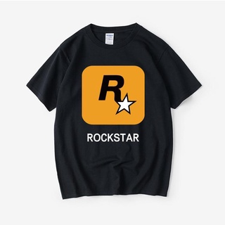 เสื้อยืดโอเวอร์ไซส์บริษัทเกม R star doujin ผู้เล่นรอบเสื้อยืดแขนสั้น bf ลมเสื้อผ้าผู้ชายและผู้หญิงรอบคอหลวมฤดูร้อน loveS