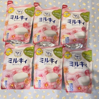COW BRAND MILKY BODY SOAP MILD SOAP คาวแบรนด์ มิลค์กี้ บอดี้ โซป มายด์โซป 400 ml