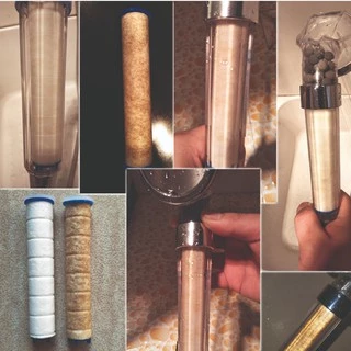 ไส้กรองฝักบัว ไส้กรองน้ำ Micro Filter สำหรับฝักบัว รุ่น all in one กรองสนิม คราบหินปูน กลิ่นครอลีน Meeshop 001