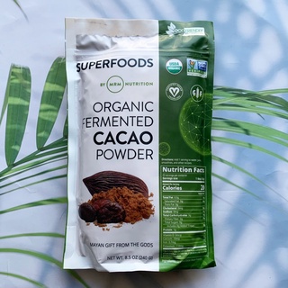 ผงโกโก้ ออร์แกนิก Superfoods Organic Fermented Cacao Powder 240 g (MRM Nutrition®)