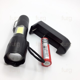 Furg  0070300491 Electric Torch ไฟฉายลำแสง ไฟฉายแรงสูง ส่องไกล โฟกัสลำแสง สำหรับเดินป่า Electric Torch