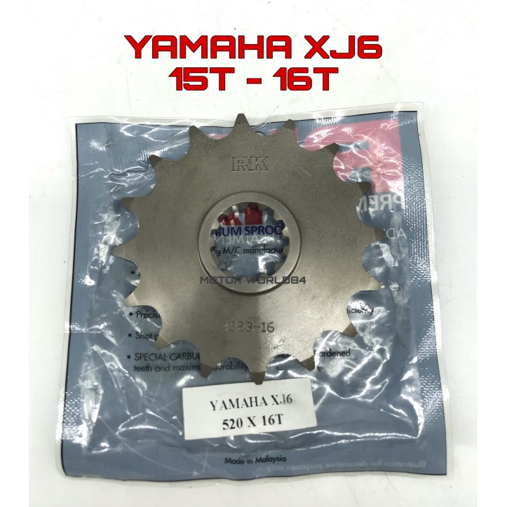 YAMAHA XJ6 NAKED XJ6 DIVERSION SPROCKET RK FRONT SPROCKET GEAR DEPANYAMAHA XJ6 520