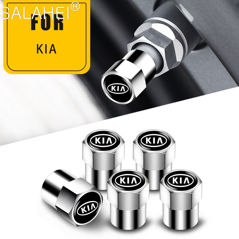 5 ชิ้นยางรถวาล์ว Core Caps กันฝุ่นวาล์ว Stem Cap รถอุปกรณ์เสริมสําหรับ KIA K2 K3 K5 k9 Sorento Sport