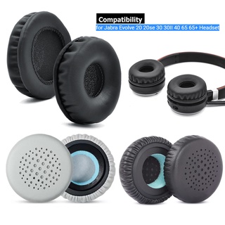 [Janesin] แผ่นครอบหูฟัง แบบเปลี่ยน สําหรับ Jabra Evolve 20 20se 30 30II 40 65 65+ 2 ชิ้น ต่อคู่ ​ผ้าคลุม