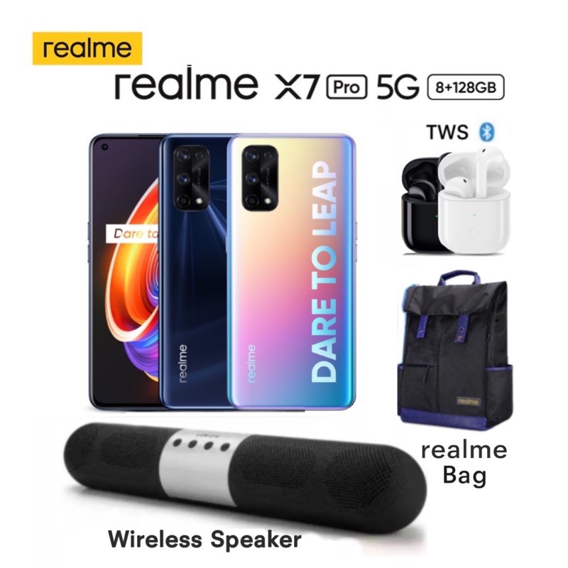 🔥 realme X7 Pro 5G (ram8+128G), Sony 64MP Quad Camera, 65W ของแถมพิเศษ