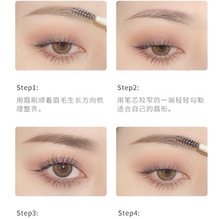 bobeini 8060 ดินสอเขียนคิ้วสลิมแบบหมุน 1.5 มิล เขียนง่าย เส้นคม Slim Eyebrow Pencil