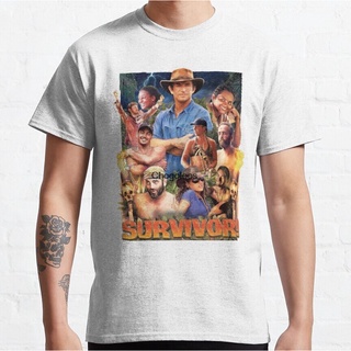 ROUNDคอลูกเรือNeckใหม่ เสื้อยืด พิมพ์ลายโปสเตอร์ Survivor Epic Obmpcm94Bejmmb93 สําหรับผู้ชาย-4XL