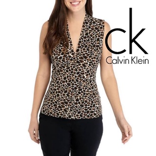 Calvin Klein : Texture Art Print Sleeveless top