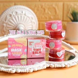 TinyBalm Sugar เซตคู่บำรุงปาก ลิปบาล์มไทนี่ สครับชูก้า บำรุงริมฝีปาก นุ่ม ชุ่มชื้น กลิ่นหอมน่าจุ๊บ ลิปบาล์ม&amp;สครับ