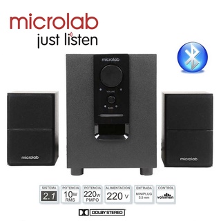 ลำโพง Microlab รุ่น M106BT มีบลูทูธในตัว (Bluetooth) ลำโพง (2.1) ลำโพงขนาดเล็ก.