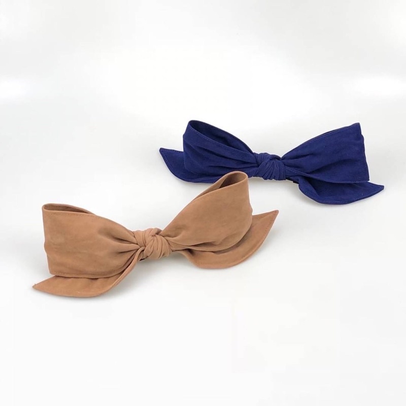 📮พร้อมส่ง🇹🇭 กิ๊บโบว์ตั้งผ้าสักหลาดดัดได้แบรนด์Hiso🎊 - รูปที่ 4