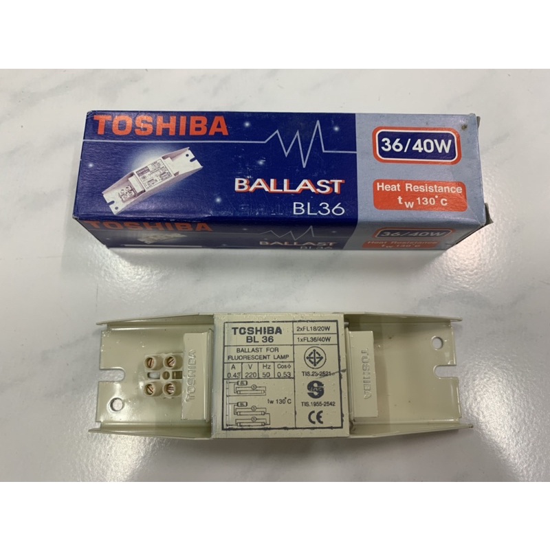 Ballast บัลลาสต์ Toshiba 36/40 วัตต์ ล้างสต๊อก