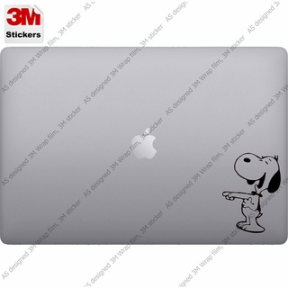 snoopy 2 สติ๊กเกอร์ 3M ลอกออกไม่มีคราบกาว  Removable 3M notebook labtop sticker, สติ๊กเกอร์ตกแต่ง โน๊ตบุ๊ค