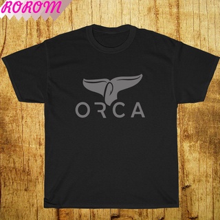 เสื้อยืดคอกลมcrew neckเสื้อยืด พิมพ์ลายโลโก้ Orca แฟชั่นฤดูร้อน สําหรับผู้ชายS-4XL