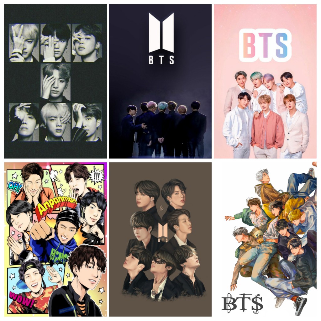 เกาหลี BTS WOODEN WALL DECORTATIONS / โปสเตอร์ BTS / โปสเตอร์ศิลปะ