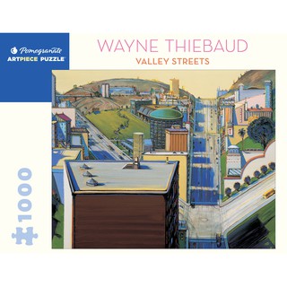 [จัดส่งฟรี] จิ๊กซอว์ Pomegranate ภาพ Valley Streets  จิตรกร Wayne Thiebaud จำนวน 1,000 ชิ้น