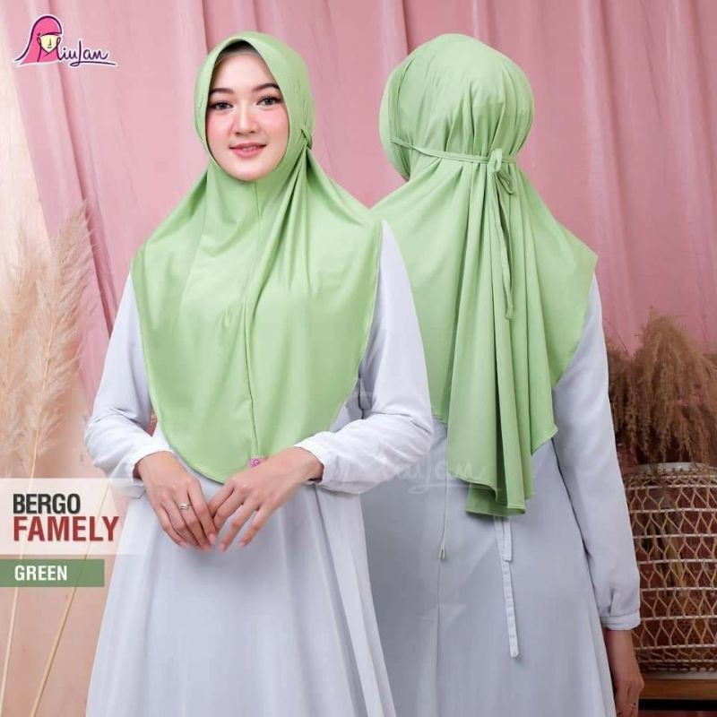 Bergo Milan ฮิญาบสําเร็จรูปสําหรับผู้ใหญ่ Bergo Famely By Milan