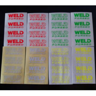 สติ๊กเกอร์ติดก้านล้อแม็ค WELD