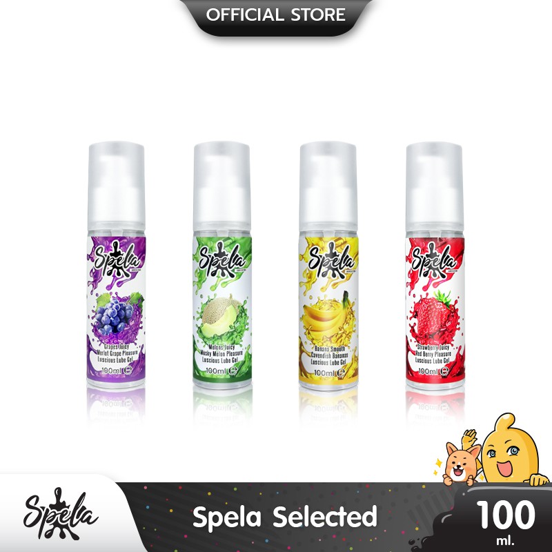 HEJ Spela Gel เจลหล่อลื่น เลือกกลิ่น ได้ตามที่ต้องการ รุ่น Strawberry - Banana - Melon - Grapes ขนาด