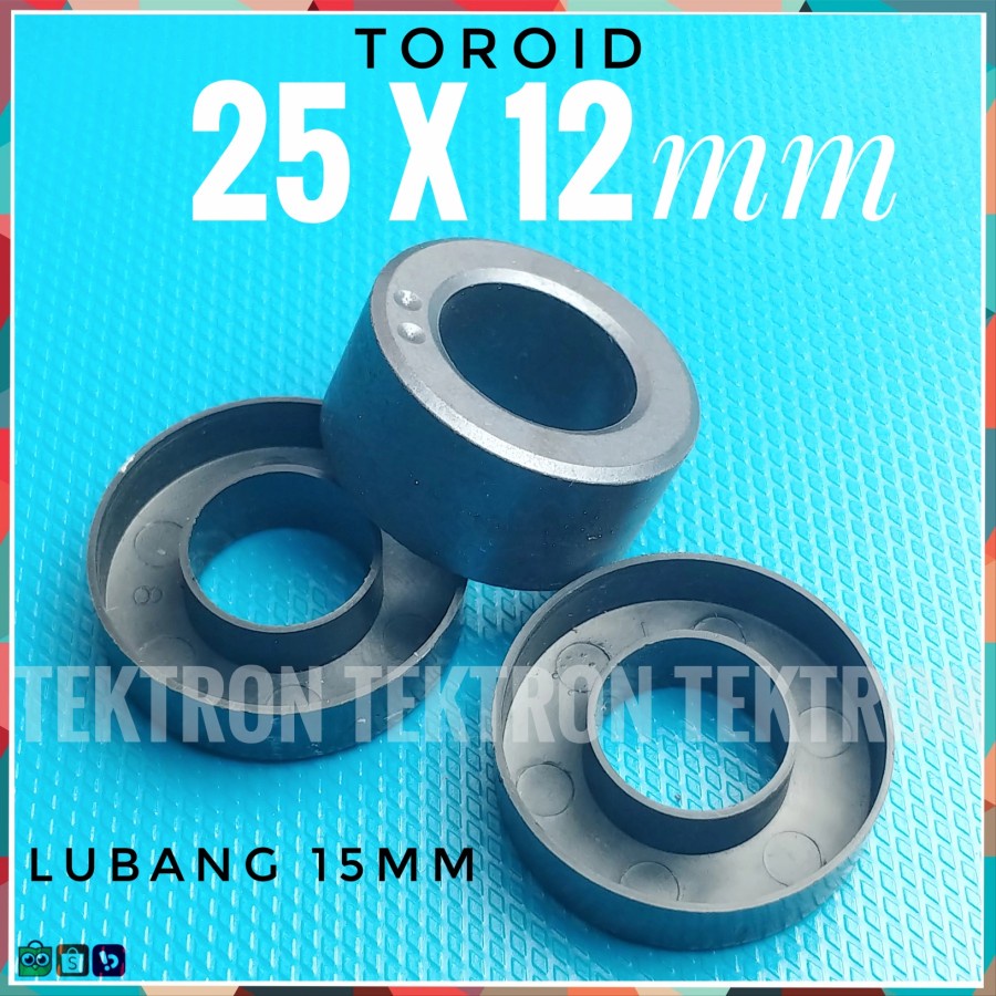 Toroid Ferrite Core 25 มม.x 12 มม. 15 มม.แหวน Ferrite 2.5 ซม. 10l 100uH