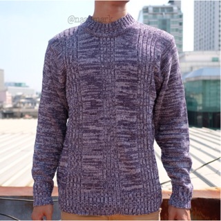 #SA01 เสื้อกันหนาว เสื้อไหมพรม คอกลม ท็อปลาย Big size