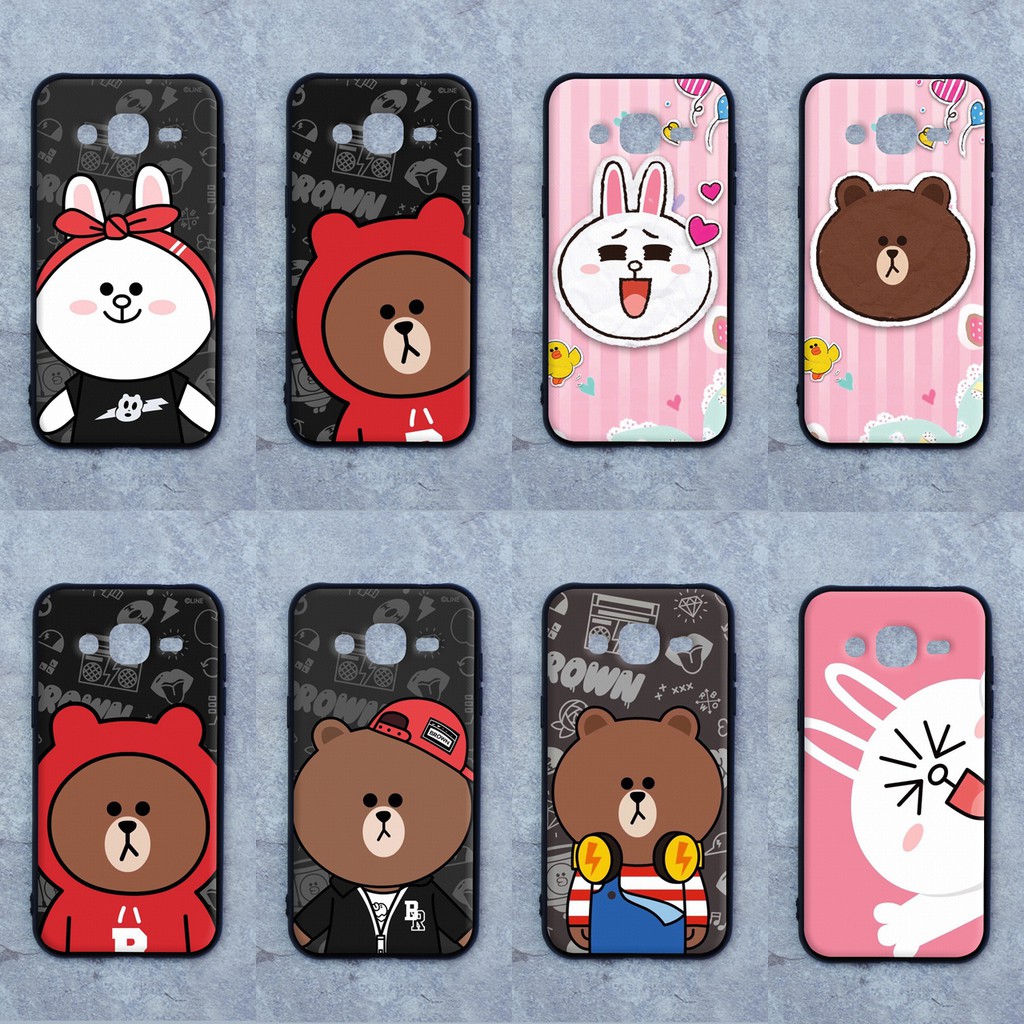 เคส Samsung J2 ลายหมีบราวน์ ขอบนิ่มหลังแข็ง เคสมือถือ เคสโทรศัพท์ Case