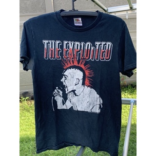 เสื้อยืดผ้าฝ้ายพิมพ์ลายขายดี Rare The Exploited Punk Band T-Shirt©️2006💀🔥