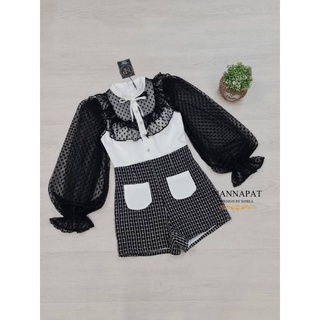 Playsuit น่ารัก ดูดีมีราคา งานพรีเมี่ยม สายคุณหนูห้ามพลาด มีSML ป้ายNANNAPAT