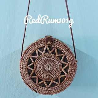 [พร้อมส่ง] กระเป๋าหวาย (Rattan Bag) ]ลายปัก