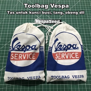 Toolbag ชุดหัวเทียน กระเป๋าใส่กุญแจ Vespa PTS Super Sprint PX Excel