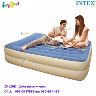 Intex ที่นอนเป่าลมไฟฟ้า พิลโล่เรสท์-ควีน 1.52x2.03x0.47 ม. รุ่น 67714