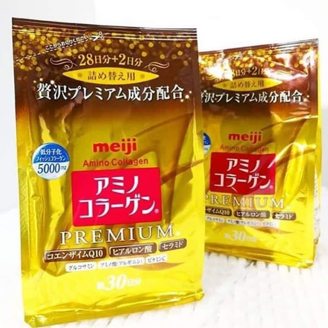 🔥พร้อมส่งด่วน💥 เมจิ อะมิโน คอลลาเจน ขนาด 30 วัน Meiji Collagen Premium ของแท้ 💯% จากญี่ปุ่น ราคาถูกที่สุด❣️