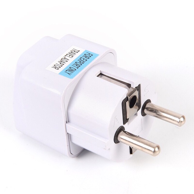 Adapter Europe/Korea Electrical rating: 250V AC 10A.