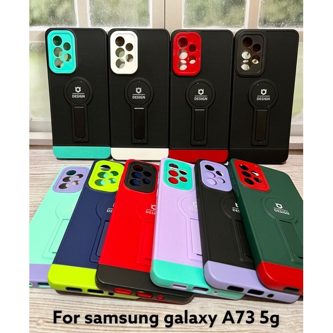 เคส Samsung Galaxy A73 5g / Samsung Galaxy A73 5g Case Standing Soft Case ตัวป้องกันกล้อง