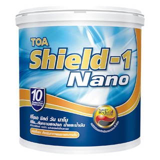 สีน้ำทาภายนอก TOA SHIELD-1 NANO BASE A กึ่งเงา 2.5 แกลลอน