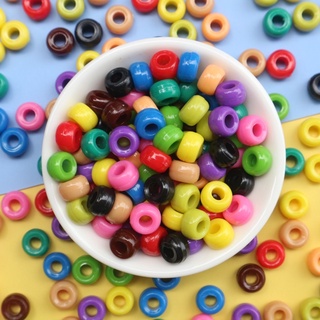 ลูกปัดร้อยผม ลูกปัดกระดูกงูสีเข้ม size8มิล รูใหญ่(รู4มิล) 80…