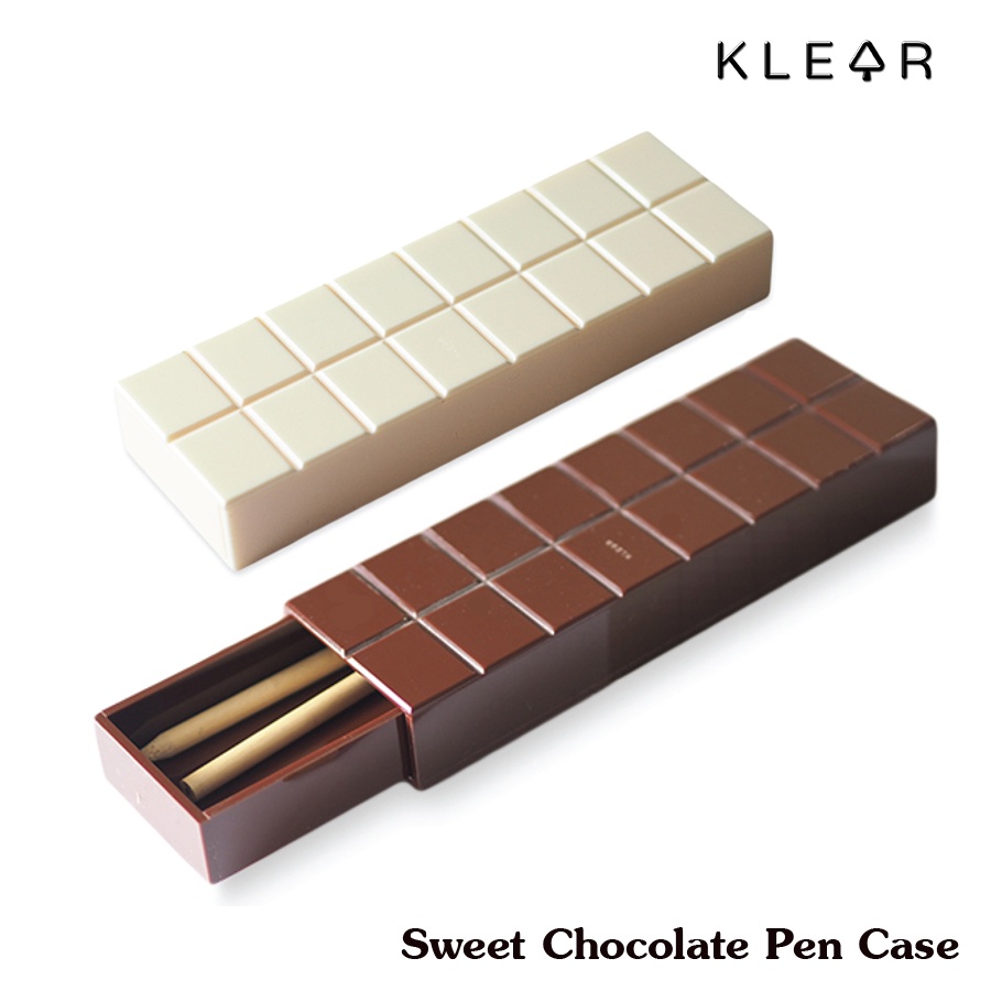 KlearObject Sweet Chocolate Pen Case กล่องอะคริลิคใส่ปากกา ใส่ดินสอ ใส่ของทั่วไปอื่นๆ รูปทรงช๊อกโกแลต : K376
